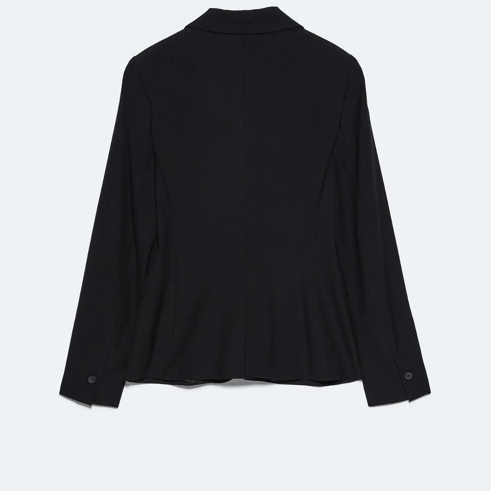 Zara Black Basic Blazer - Picture 3 of 5